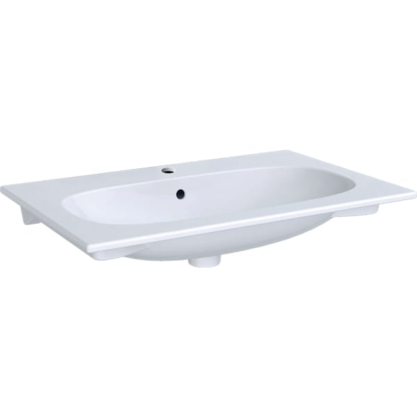 Geberit Acanto Möbelwaschtisch 75x48cm m. Hl., m. Ül., weiß Geberit Acanto Möbelwaschtisch 75x48cm m. Hl., m. Ül., weiß