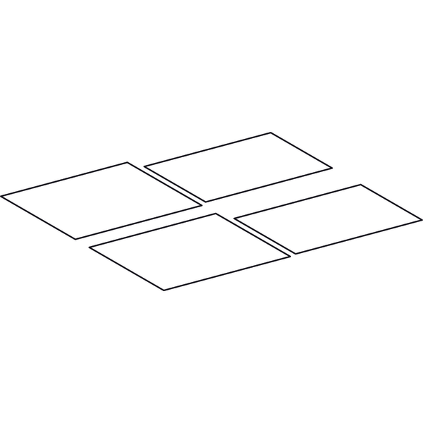 Geberit Set Antirutschmatten für Xeno2 US 4 Schubladen, Breite WT 120 cm (4St.) Geberit Set Antirutschmatten für Xeno2 US 4 Schubladen, Breite WT 120 cm (4St.)