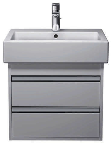 DU Waschtisch Vero 600 mm mit ÜL, mit HLB, 1 HL, weiß