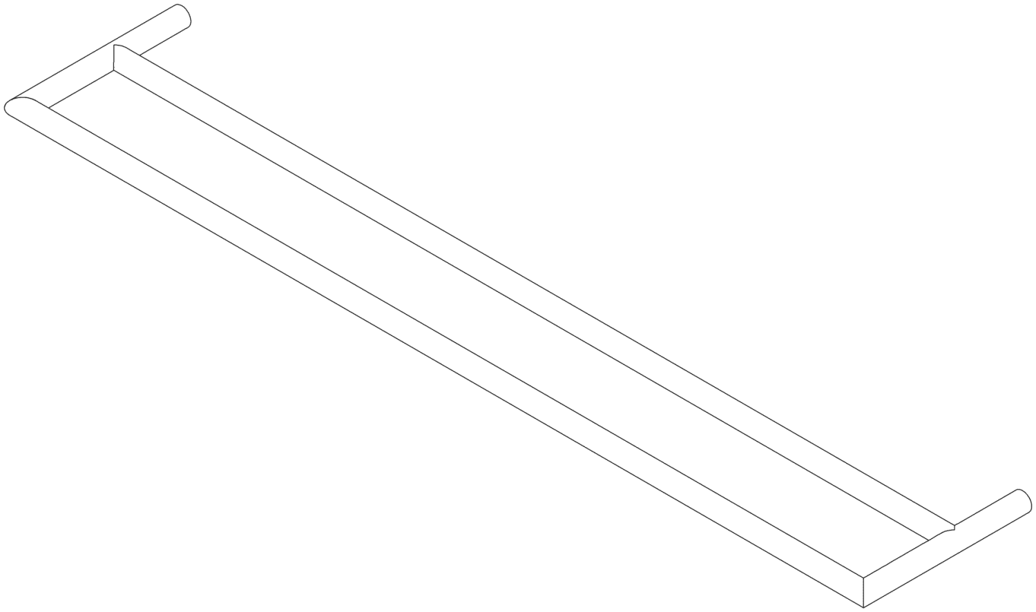 DO Halter ERSATZTEILE 05282262201 613 x 13 x 120 mm Chrom