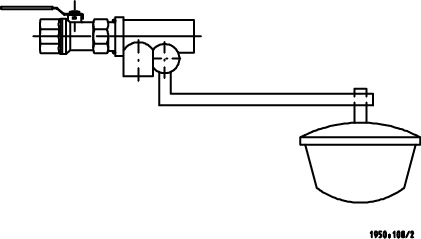 KSB Schwimmerventil-Zulaufset für PE-Vorbehälter, Anschluss R 1"