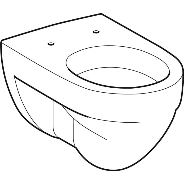 Geberit Renova Wand-WC Flachspüler weiß, KeraTect
