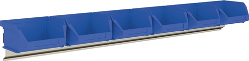 Sichtlagerkastenset H50xB602xT100mm STA verz.Sichtlagerkästen 6xMK6 blau MAUSER Sichtlagerkastenset H50xB602xT100mm STA verz.Sichtlagerkästen 6xMK6 blau MAUSER