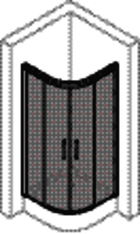 HP DA Classics 2 EasyEntry 1/4 Kreis GT 90/90 H:2000 R:550 silber matt klar