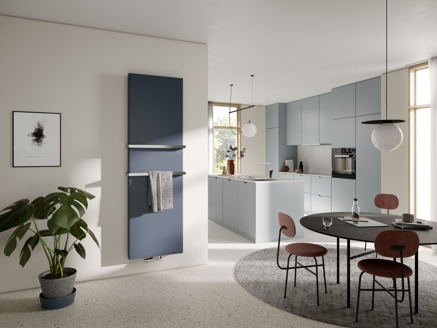 Kermi x2 Verteo Plan T22 1800x102x600 QN2106, RAL9016, 10bar, seitl. Abd