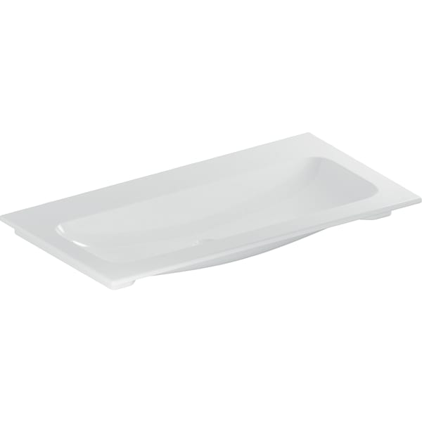 Geberit iCon Möbelwaschtisch 90x48cm ohne Hahnloch, ohne Überlauf, weiß