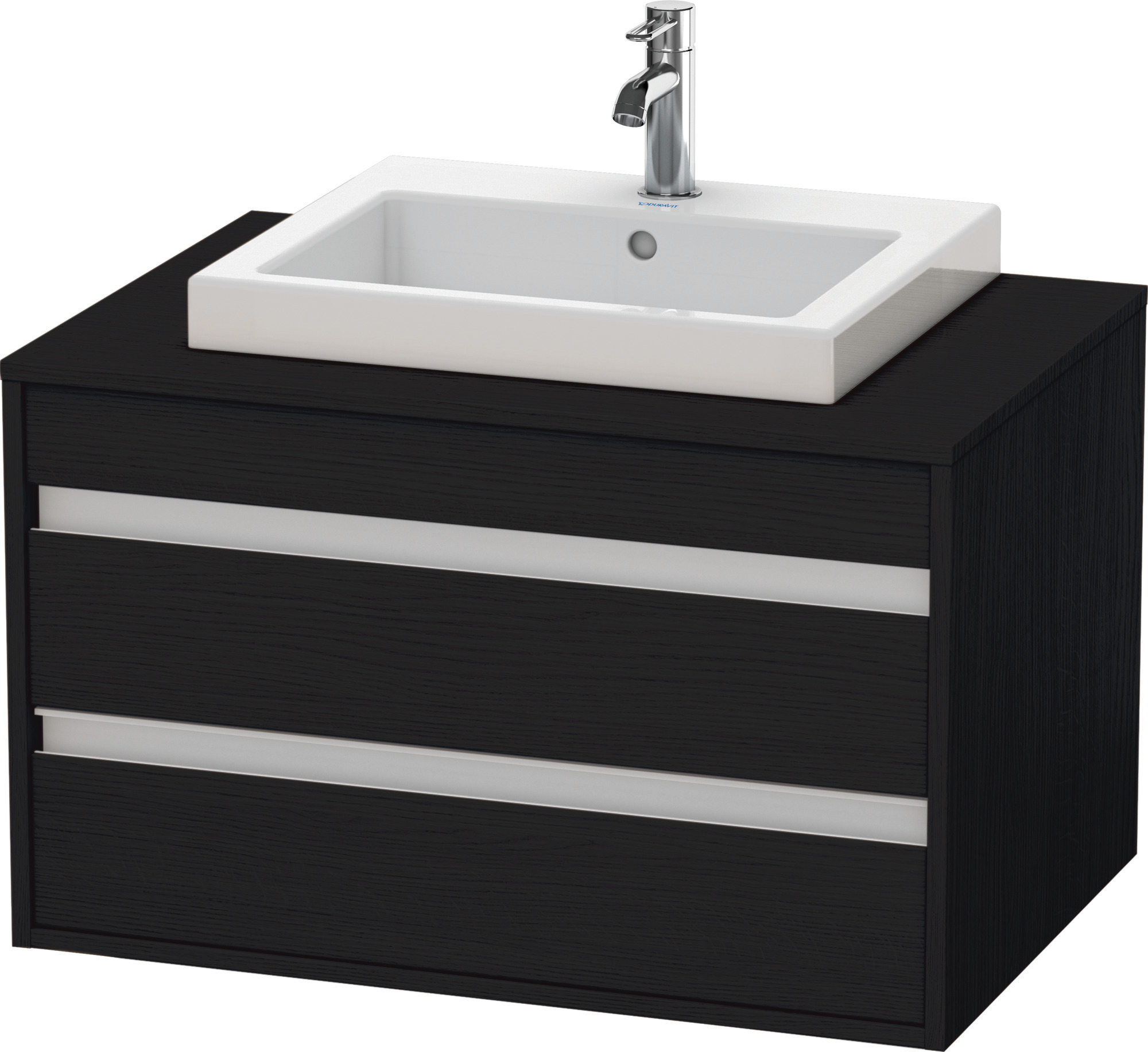 Duravit WTU wandhängend Ketho 550x800x496mm 2 SchKa, für EBWT mi., Eiche Schwarz