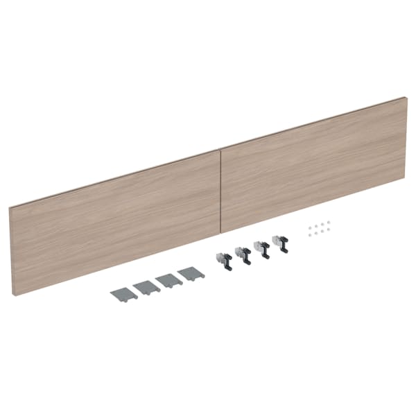 Geberit Schubladenfront Set (2 St.) für iCon US für DWT B:120cm, Eiche natur