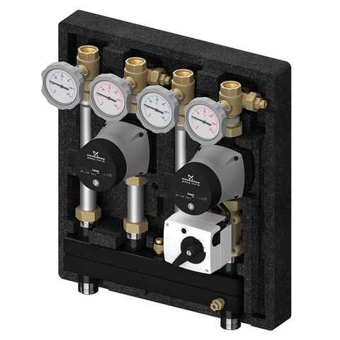 Flamco Pumpengruppe Kombimix mit 2 UK Pumpe Wilo Yonos Para RS 15/6