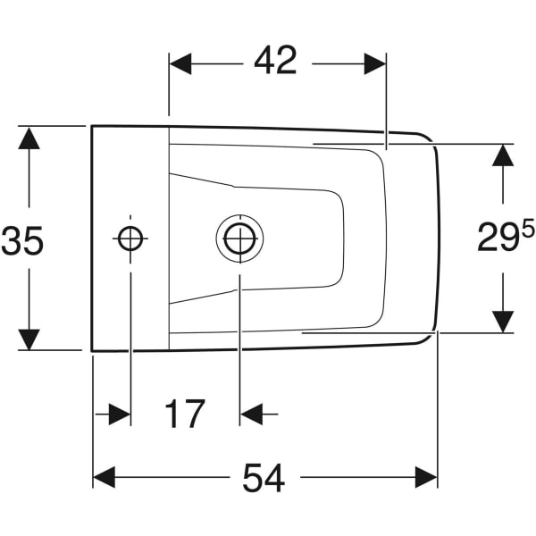 Geberit Xeno2 Wandbidet ohne Überlauf, weiß, KeraTect