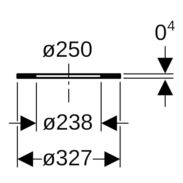 Geberit PE Flanschdichtung di238x4