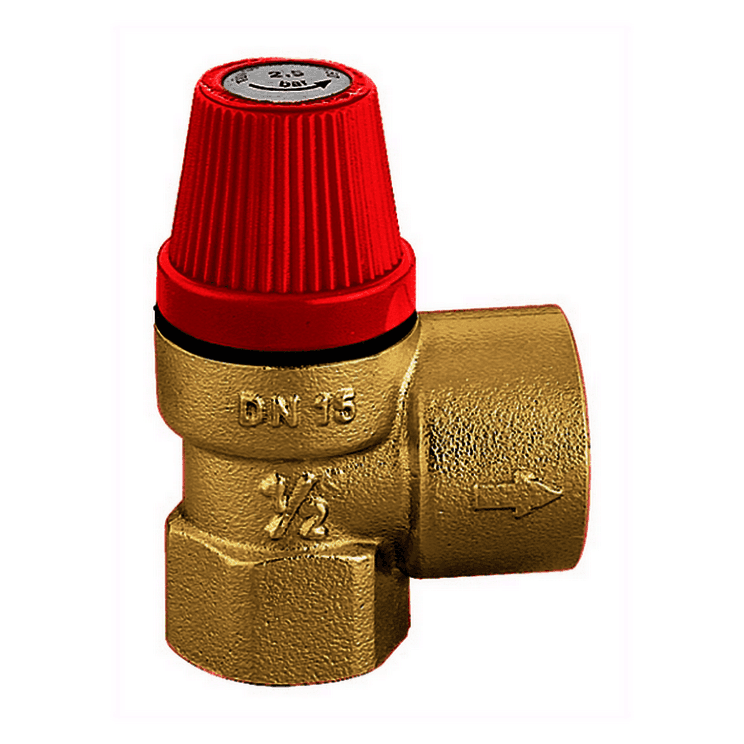 Caleffi Membran-Sicherheitsventil für Heizung 1/2"x3/4" 3bar, Nr. 532043