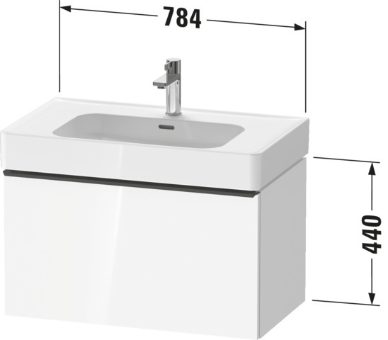 Duravit D-Neo WTU,237780,AZ,1,SBK:1,Gr:Bronze 784x452x440mm,Wdh,Betongrau Matt,Dekor