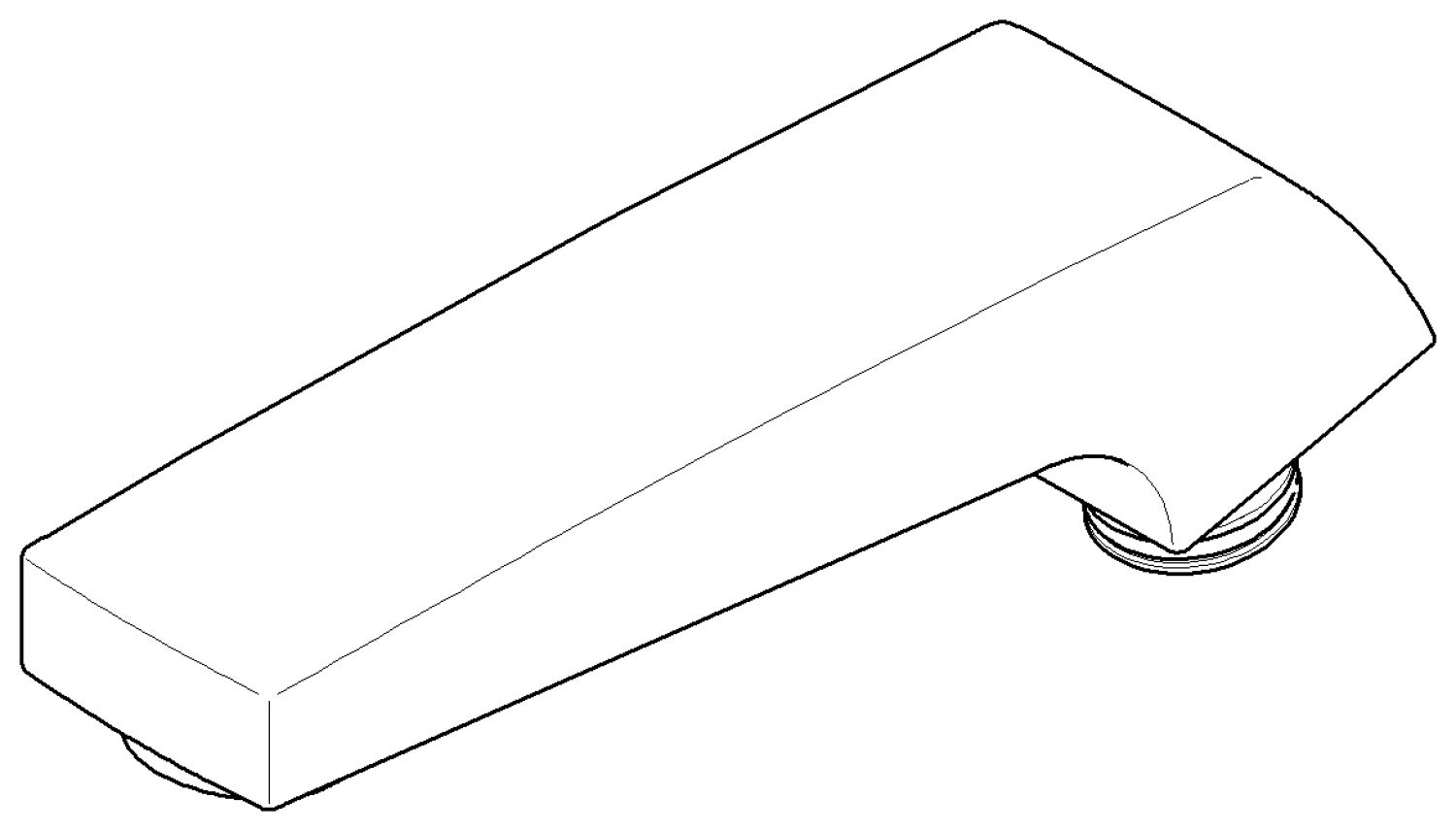 DO Auslauf ERSATZTEILE 90119103103 170 x 65 x 42 mm, 5,7 l/min. Platin gebürstet