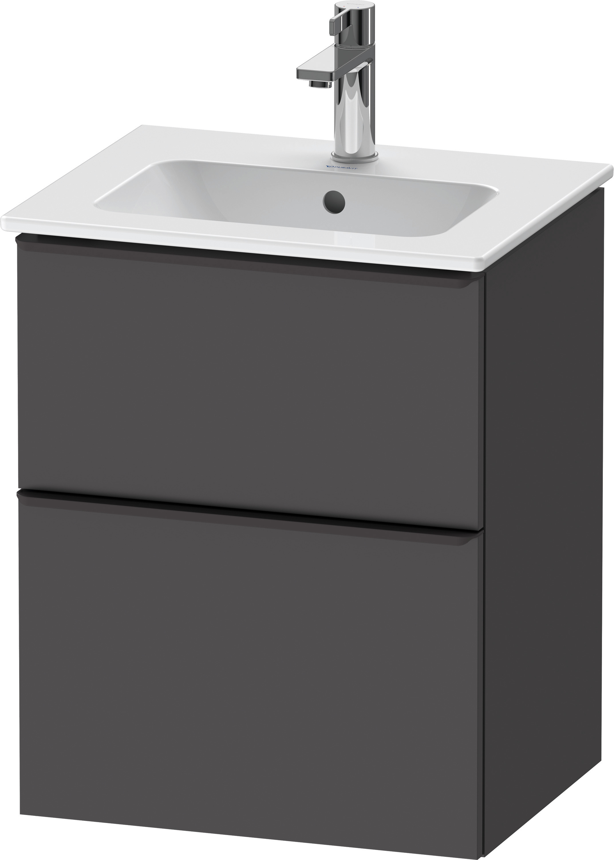 Duravit D-Neo WTU,Ausz:1,Schubk:1,GR:Dia.Schw 510x402x625mm,Wandh,Graphit Matt,Dekor