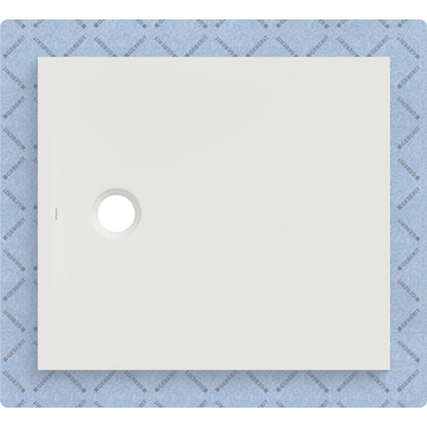 Geberit CleanFloor30 Duschfläche 90 x 80 cm integriert, mit Dichtvlies, weiss matt