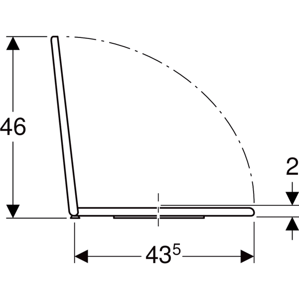 Geberit Renova WC-Sitz, Befestigung von unten universal, pergamon