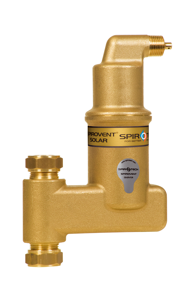 Spirotech Luftabscheider SpiroVent Solar AutoClose Vert., 22 mm, 10 bar, 180 Grad