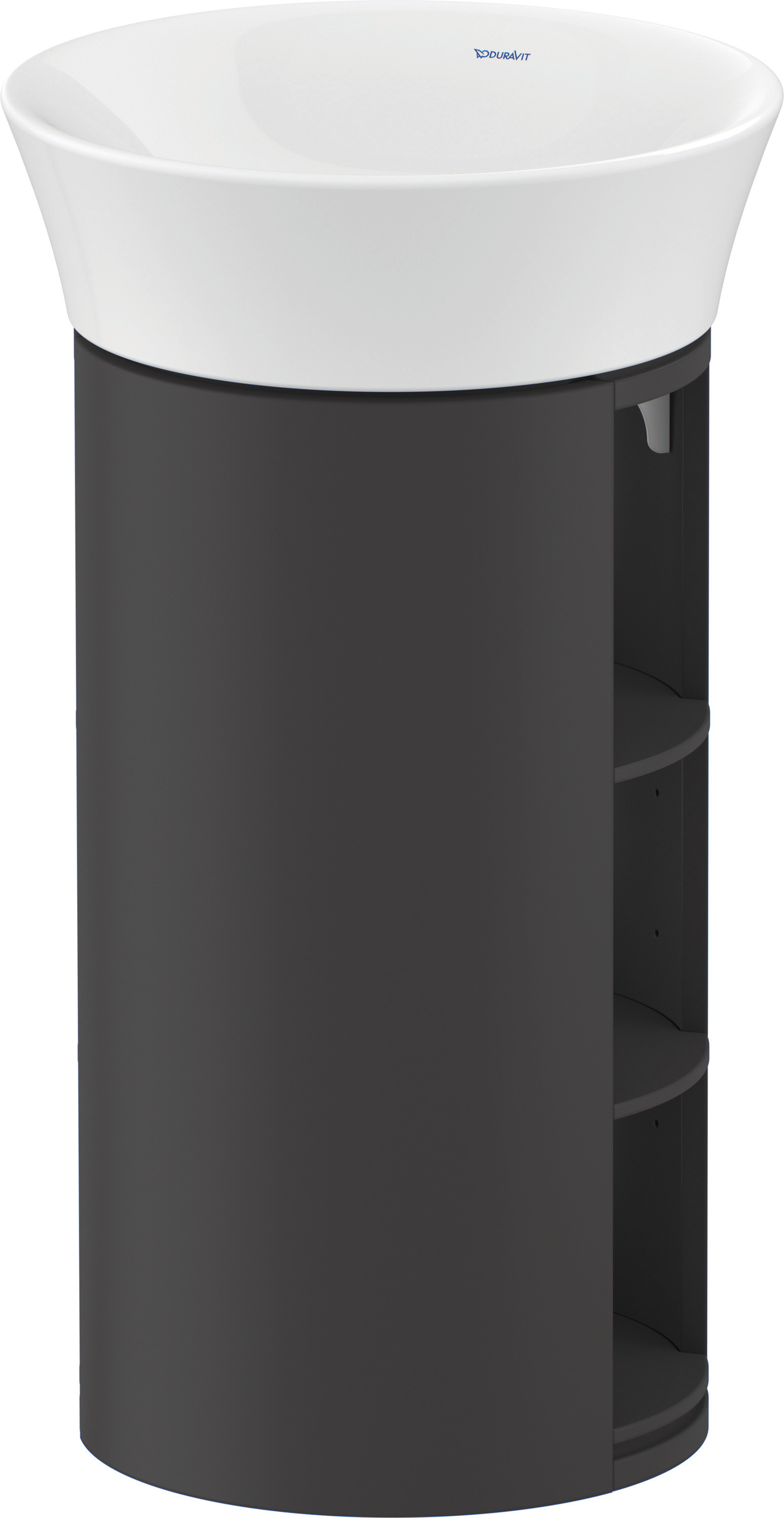 Duravit WTU White Tulip bodenst. 751x350x410mm, Graphit Seidenmatt