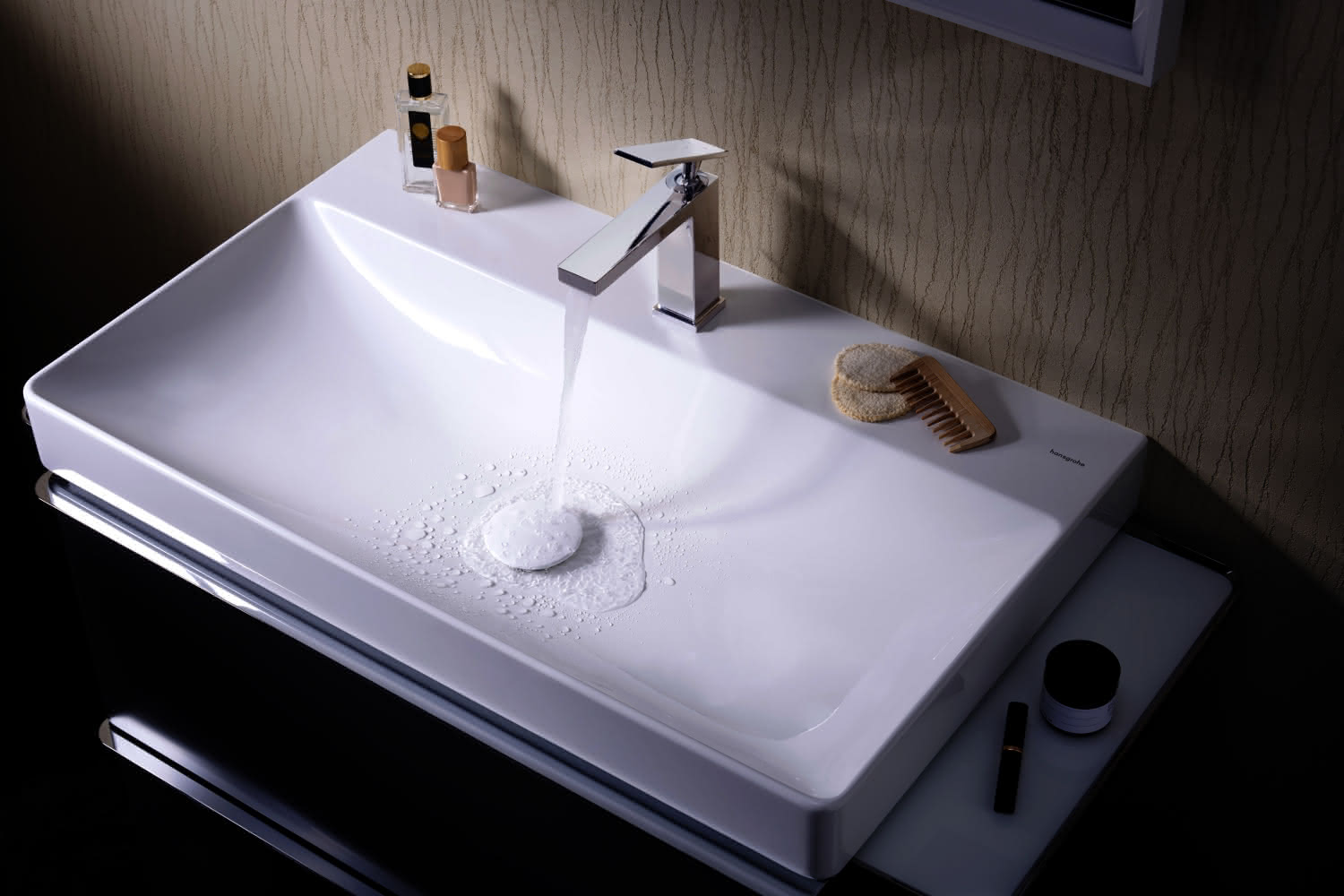 Hansgrohe WTM 110 Tecturis E CoolStart  EcoSmartu.  o. Ablaufgarnitur chrom
