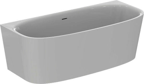 IS D-Form-Badewanne DEA f.Wandanbindung, m.Ablauf, 1800x800x475/610mm, Weiß