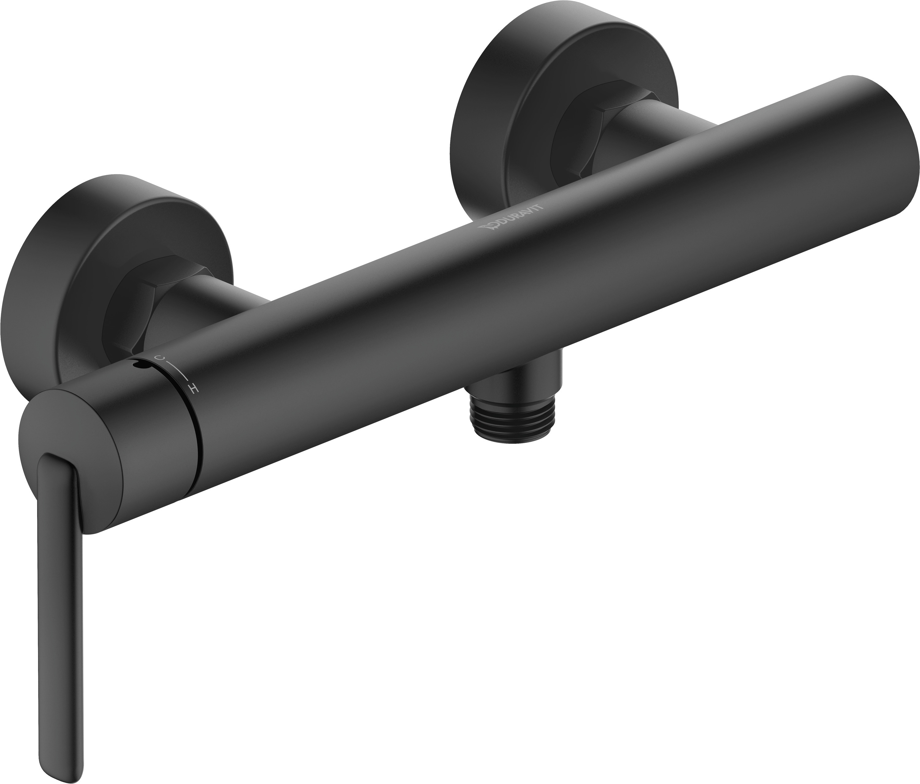 Duravit Balcoon, Einhebel-Brausemischer,AP Schwarz Matt