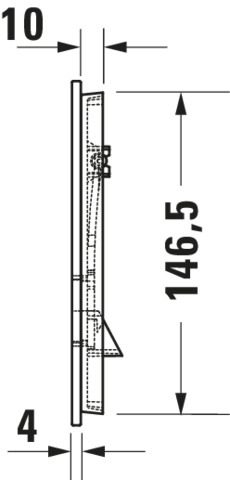 DU DuraSys A1 Betät.-Pl.mech. f. WC Dual Flush,Aufgesetzt,Weiß