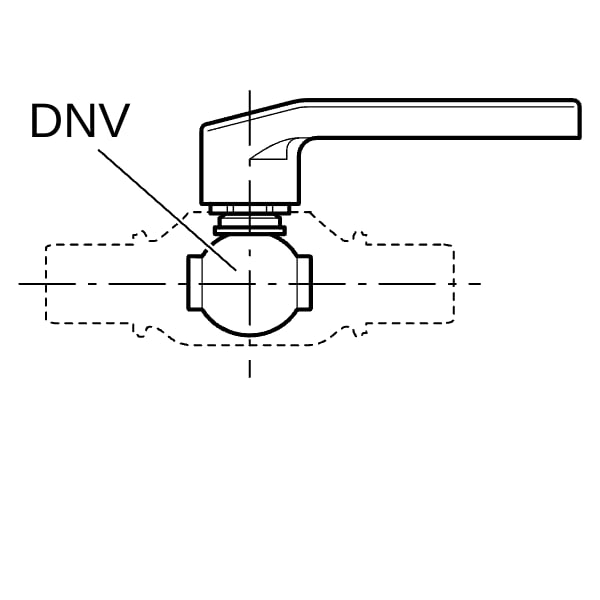 Geberit Set Oberteil mit Betätigungshebel für Kugelhahn DNV32