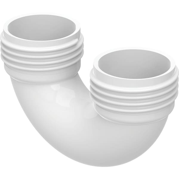 Geberit Gewindebogen d40 weiß-alpin