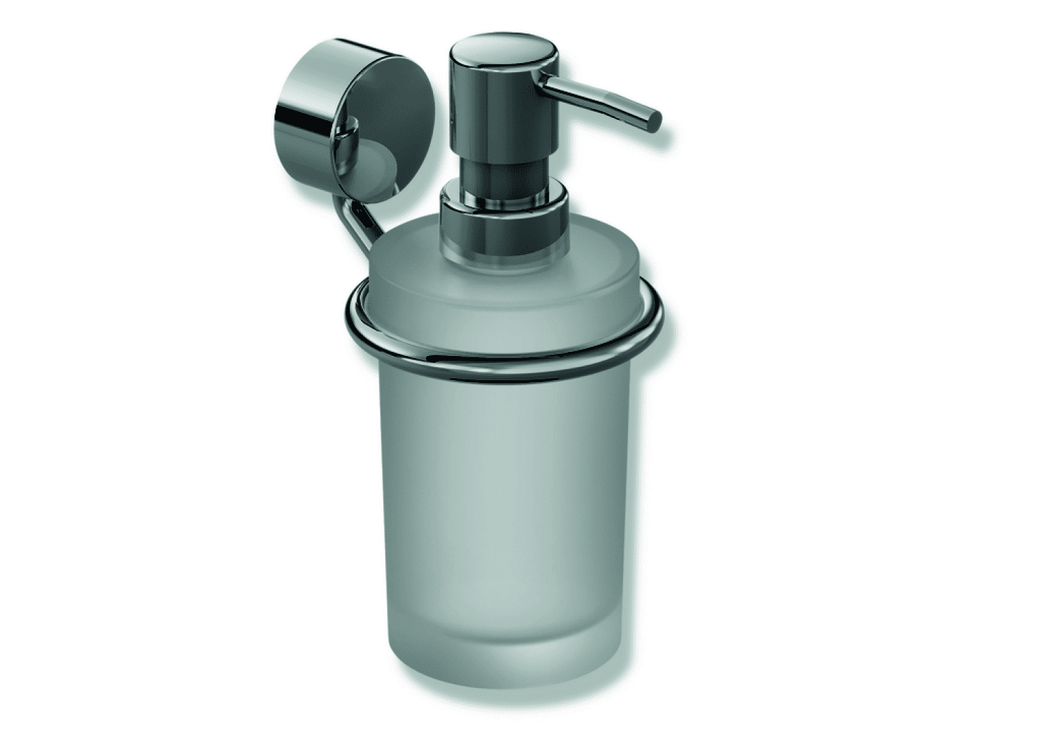HEWI Seifensp., Glas m. Halter Sys 815, Edelstahl verchromt, Glas satiniert