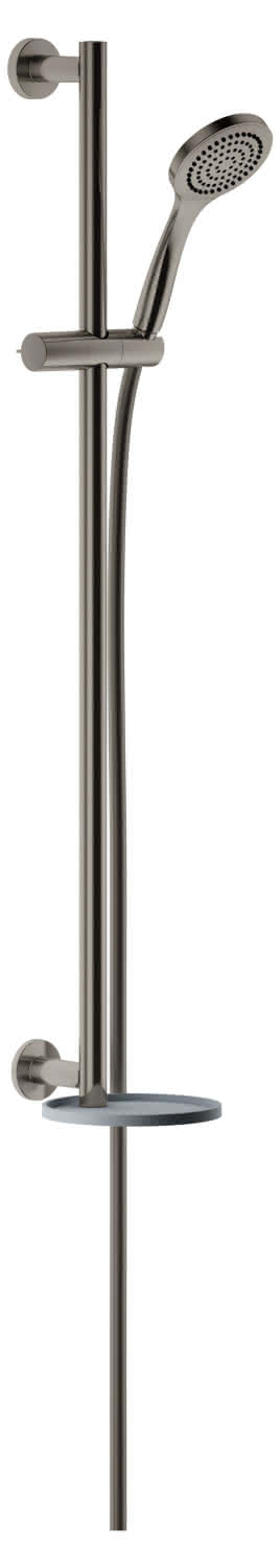 KE Brause-Set IXMO 59587, mit Ablage weiß, rund, Edelstahl-finish