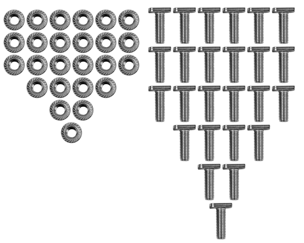 Wolf Hammerkopfschrauben 25 Stück M10x30 Sperrverzahnung Wolf Hammerkopfschrauben 25 Stück M10x30 Sperrverzahnung