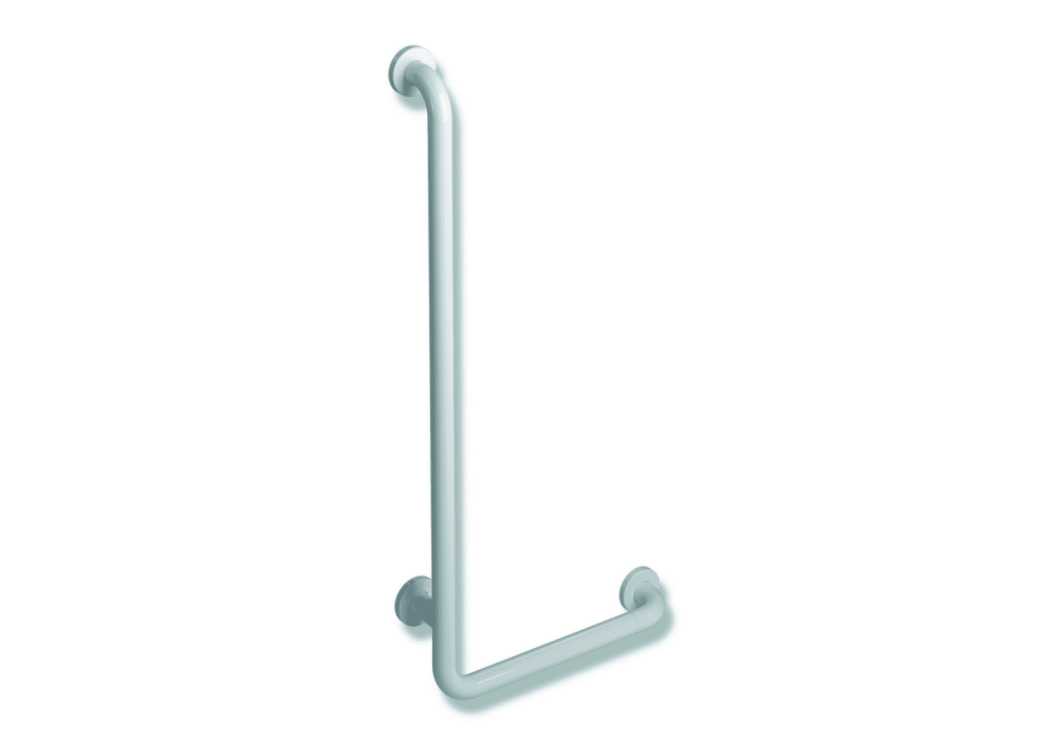 HEWI Winkelgriff Ser 801, d:33, AM:900mm, W:400mm signalweiß