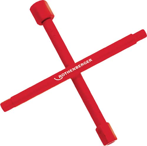 Sanitärkreuzschlüssel 200x200mm m.Multifunktion ROTHENBERGER Sanitärkreuzschlüssel 200x200mm m.Multifunktion ROTHENBERGER