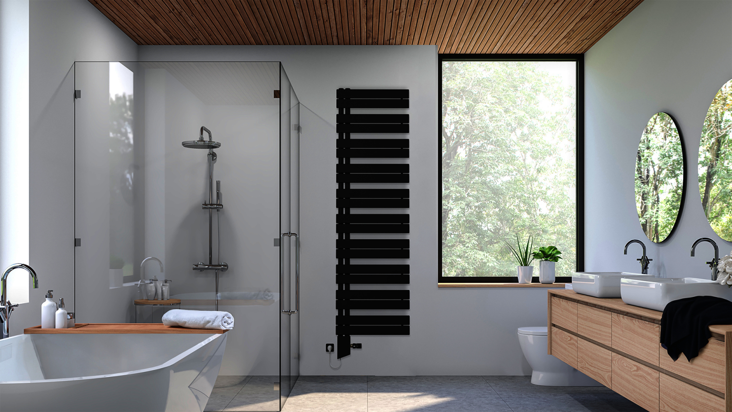 ZE Design-HK Roda Duo ROI-120-060 1108x67x550, RAL 9016
