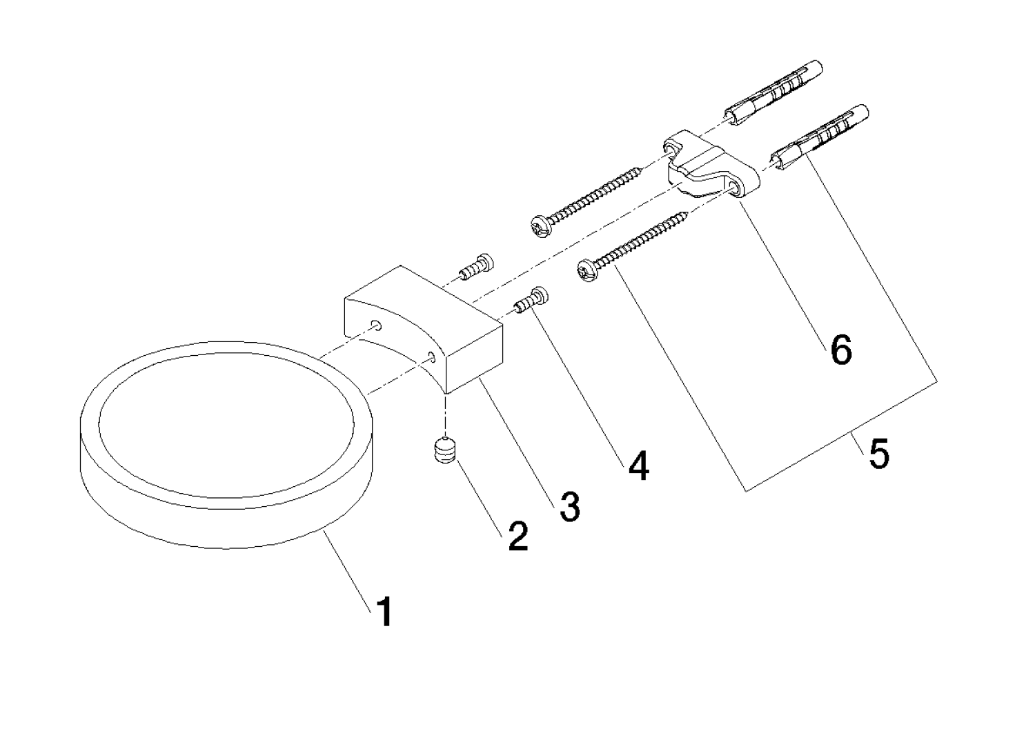 DO Seifenhalter, Wandmodell SERIENNEUTRAL 83410979 Platin gebürstet