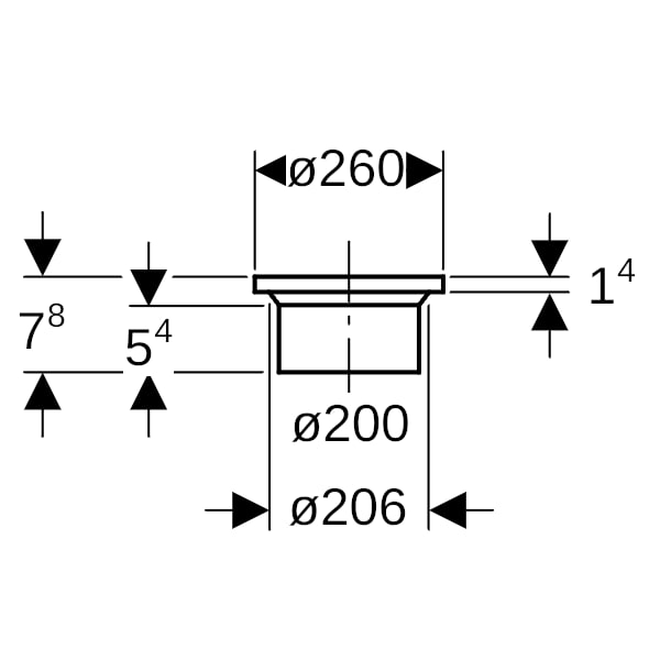 Geberit PE Vorschweissbund d200