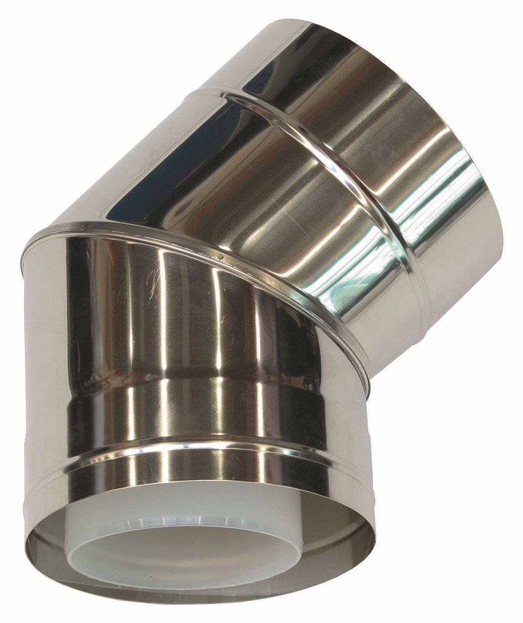 Vaillant Bogen 45 Grad 110/160 mm für Fassadenverlegung konz. PP/Edelstahl