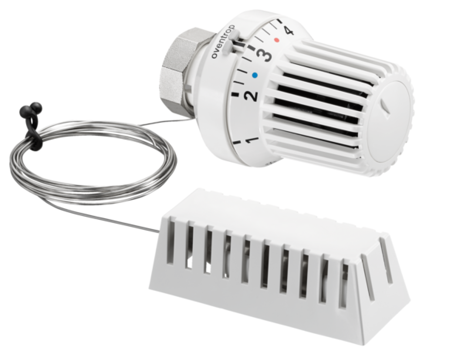 OVENTROP-Thermostat "Uni XH" 7-28 C, 0 * 1-5, Fernfühler 2 m, weiß
