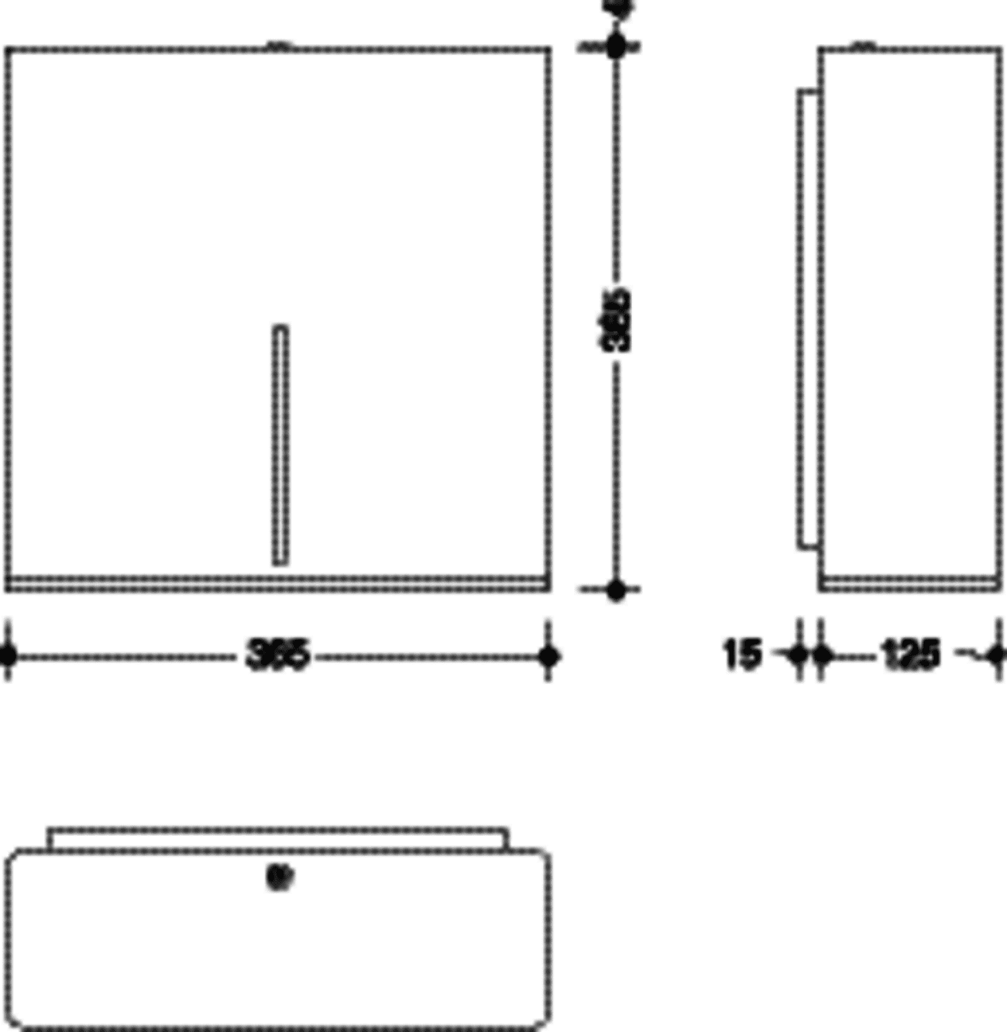 HEWI WC-Großrollenhalter, Edelstahl, weiß besch., 1 WC-Großrolle
