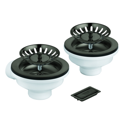 GROHE Spülen-Ablaufgrt. 40997 1 Becken ohne Exzenter hard graphite gebürstet GROHE Spülen-Ablaufgrt. 40997 1 Becken ohne Exzenter hard graphite gebürstet