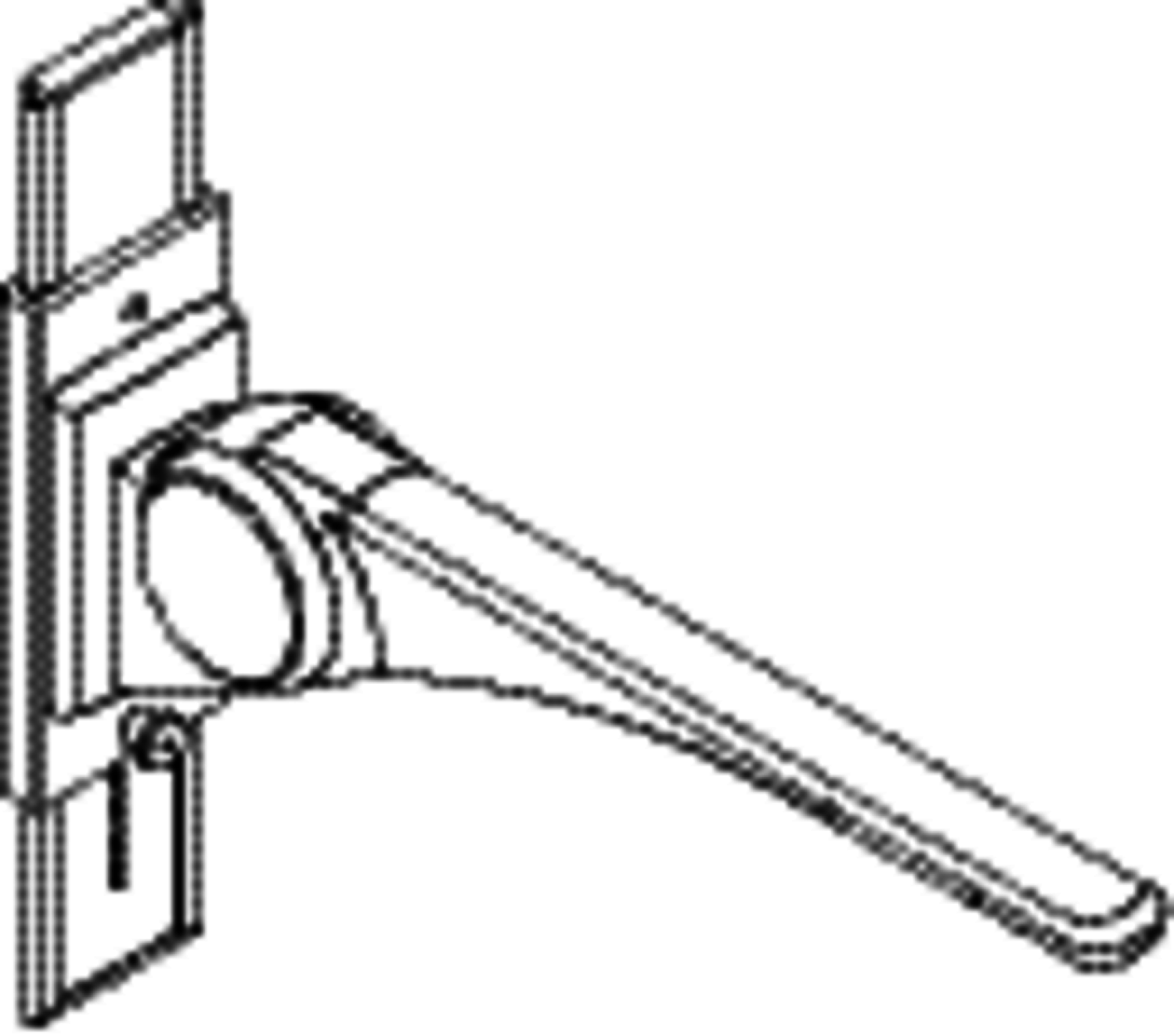 HEWI Stützklappgriff Basic,700 mm mit Höhenverstellung weiß hgl.- weiß mt