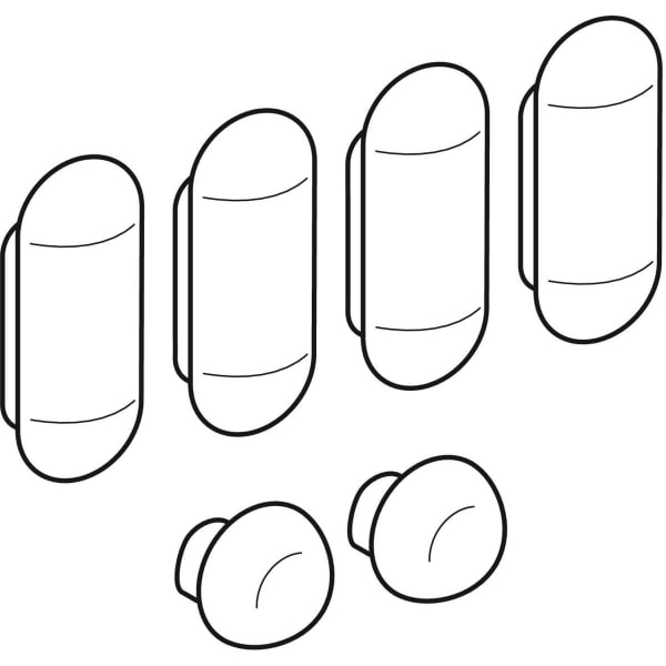 Geberit Set Puffer für WC-Sitz Prima CDI Geberit Set Puffer für WC-Sitz Prima CDI