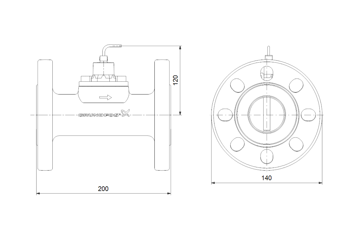 GRUNDFOS Durchflusssensor VFI----2-40m-1-C-M5.000X-VG6-SG-31F-AC-1