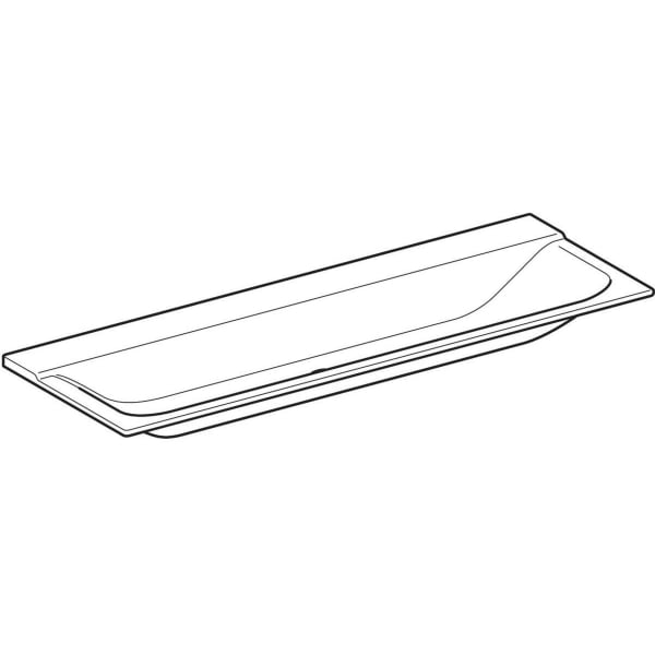 Geberit Xeno2 Möbelwaschtisch, 140x48cm o. Hl., o. Ül., weiß-alpin