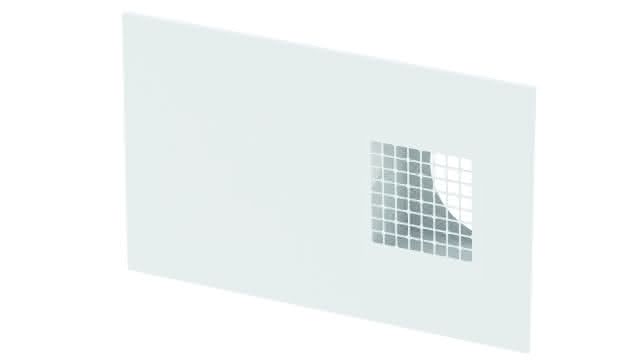 ZE Kombi-Außenwandgitter ComfoEdge Dupla DN160, Außenluft links, weiß, RAL 9016