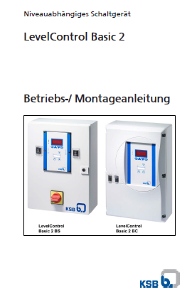 KSB Bedienungsanleitung finnisch, LevelControl Basic 2