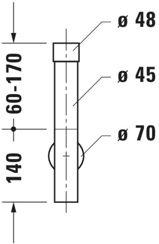 Duravit Design Siphon Bronze Gebürstt