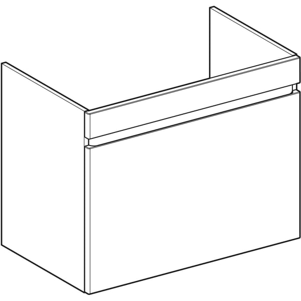 Geberit Renova Plan US für MWT, mit 1 Schbl. 78,8x60,5x47,3cm, weiß