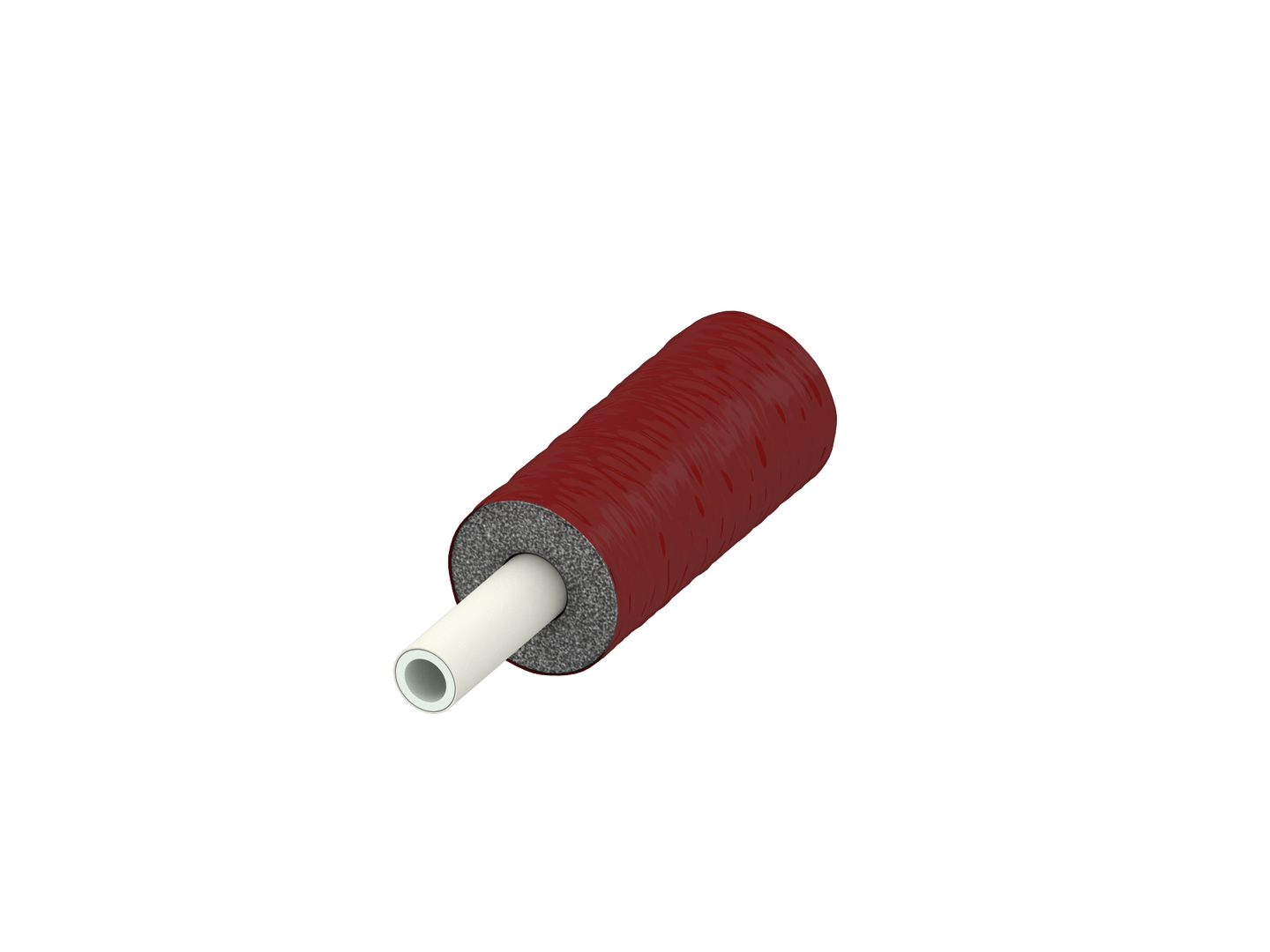 TECEflex Verbundrohr PE-Xc/Al/PE-RT, rot vorgedämmt, Dim 20 RS 13 mm